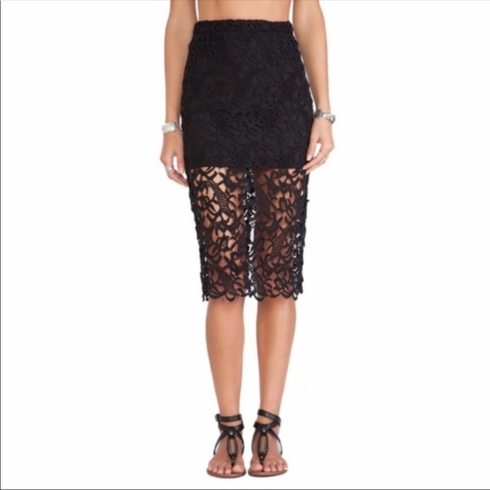 Tularosa crochet midi skirt